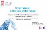 Smart Water nella Città del Futuro - Andrea Zelioli: Il rapporto tra Ente Regolatore e Società acquedottistiche: l’esperienza italiana e di Milano