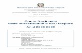 Conto Nazionale delle Infrastrutture e dei Trasporti - Anni 2008-2009