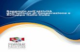 Rapporto sull'attività dell'Istituto di Cooperazione e Sviluppo Italia ...