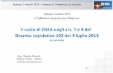Il ruolo di ENEA negli art. 7 e 8 del Decreto Legislativo 102 del 4 ...