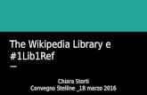 The Wikipedia Library e #1Lib1Ref