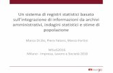 Mardi Di Zio, Piero Falorsi, Marco Fortini  Riflessioni su limiti ed opportunità di un sistema di produzione statistica basato sui registri