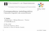 Consapevolezza metalinguistica: i laboratori linguistici alla scuola primaria