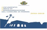DOCUMENTO UNICO DI PROGRAMMAZIONE DEL COMUNE DI PARMA 2016-2018