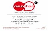 CowoShare COWORKING E ARTIGIANATO