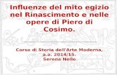 “Influenze del mito egizio nel Rinascimento e nelle opere di Piero di Cosimo”.