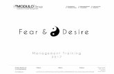 Modulo Group  Management Training 2017 Fear & Desire