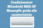 Condizionatore Mitsubishi MSZ-GF monosplit - guida alle caratteristiche