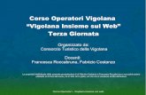 Corso Operatori Vigolana - Vigolana Insieme sul Web - Terza Giornata