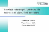 1° Seminario CRUI - GARR: Una Cloud federata per università e ricerca, come usarla, come partecipare