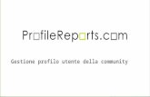 Guide ProfileReports.com - Gestione del pannello di controllo utente di ProfileReports.com
