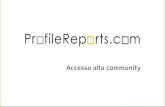 Guide ProfileReports.com - Accesso alla community ProfileReports.com
