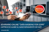 Gdpr -  L'approccio aubay al mascheramento dei dati