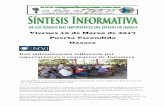 Sintesis informativa 10 de marzo 2017