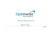 Informe Mensual de Tv Marzo 2016