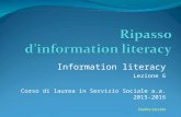 Ripasso d’information literacy 2015 2016