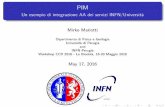 Pim - Un Esempio di integrazione AA dei servizi INFN/Universita'