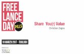 Freelance Day Pills - Share you(r) value - Christian Zegna