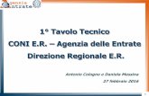 Agenzia Entrate e CONI Emilia-Romagna - 1° tavolo tecnico