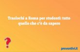 Traslochi a roma per studenti - tutto quello che c’è da sapere