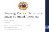 Linguaggi Context-Sensitive e Linear Bounded Automata