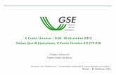 Il Conto Termico D.M. 28 dicembre 2012; Status Quo & Evoluzione, il Conto Termico 2.0 (CT 2.0) - Filippo Marcelli, GSE - Roma, 16 febbraio 2016