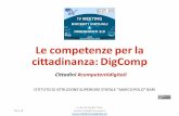 Le competenze per la cittadinanza: Digcomp. Cittadini #competentidigitali