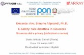 E-Safety: fare didattica in sicurezza (sicurezza dati e privacy) - marzo 2017