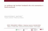 La resilienza dei territori lombardi alla crisi economica e fondi strutturali !Antonio Dal Bianco e Ugo Fratesi