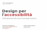 Design per l'accessibilità - Lezione 1