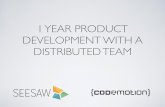1 anno di sviluppo prodotto con un team distribuito
