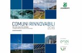 Comuni rinnovabili 2016, diffusione in Italia