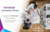 Webinar NETGEAR - Il nuovo AP ProSafe WAC510 in tecnologia 11AC Wave2, la soluzione Professionale per tutti