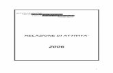 Relazione attività 2006