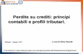 Perdite su crediti: principi contabili e profili tributari