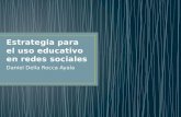 Estrategia para el uso educativo en redes sociales by Daniel Della Rocca