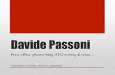 Davide Passoni Press. Servizi di Ufficio Stampa, ghostwriting, SEO writing, comunicazione aziendale