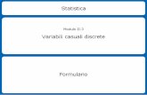 Formulario Variabili Casuali Discrete - Stat II3