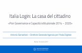 PON Governance - Progetto Italia Login: La casa del cittadino
