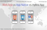 Web App Vs App Native VS Hybrid App