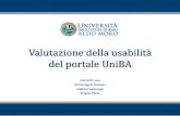 Valutazione dell'usabilità del portale UNIBA