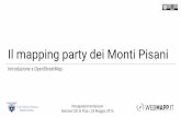 Mapping party di Monti Pisani - Introduzione a OpenStreetMap