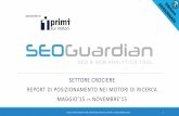 SEOGuardian - Report posizionamento nei motori di ricerca - Settore Crociere