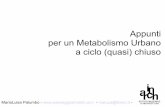Appunti per un metabolismo urbano a ciclo (quasi) chiuso