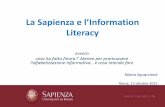 La sapienza e l'Information literacy