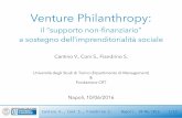 Venture Philanthropy: il "supporto non-finanziario" a sostegno dell'imprenditoria sociale
