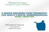 Il deposito degli atti introduttivi e le iscrizioni a ruolo nelle esecuzioni - Milano 06.05.16
