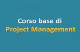 Presentazione corso Project Management