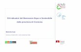 Gli indicatori sul Benessere Equo e Sostenibile della provincia di Cremona - Michela Dusi