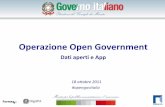 Operazione Open Government . Dati aperti e App